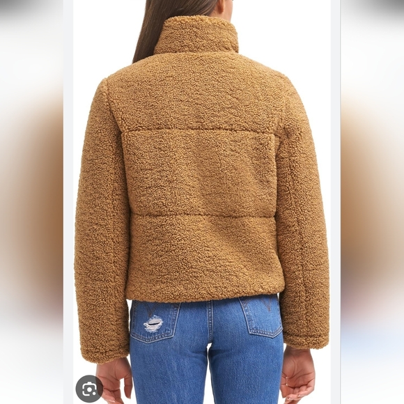 NWOT Levi's Women's Breanna Puffer Jacket Sz S Chestnut SOLD OUT Online - Picture 3 of 14
